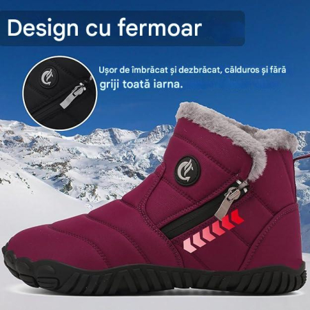 Ghete de iarna imblanite pentru barbati/femei, impermeabile, usoare, violet 37 [4]