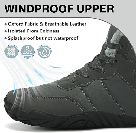 Ghete de iarna imblanite pentru barbati, impermeabile, usoare, gri 43 [2]