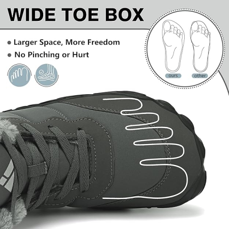 Ghete de iarna imblanite pentru barbati, impermeabile, usoare, gri 43 [1]