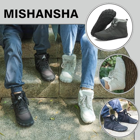 Ghete de iarna imblanite pentru barbati, impermeabile, usoare, gri 45 [6]