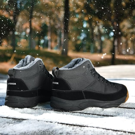 Ghete de iarna imblanite pentru barbati, impermeabile, usoare, negre 36 [1]