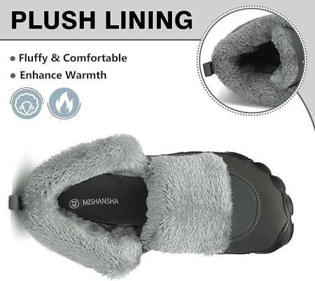 Ghete de iarna imblanite pentru barbati, impermeabile, usoare, gri 45 [4]