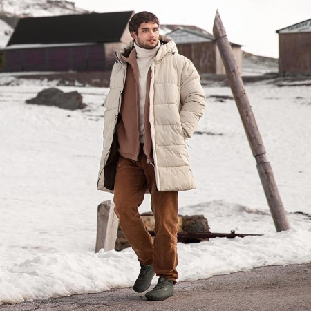 Ghete de iarna imblanite pentru barbati, impermeabile, usoare, gri 43 [6]