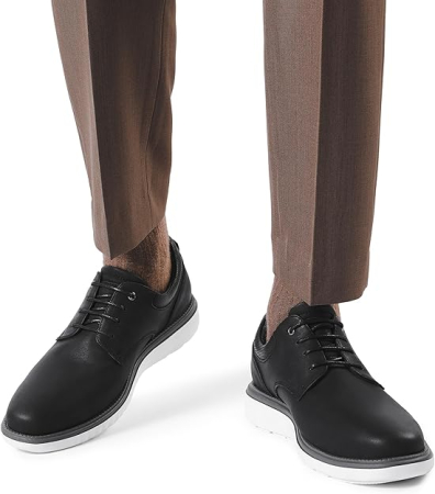 Pantofi casual pentru barbati, negri cu alb 41.5 [5]