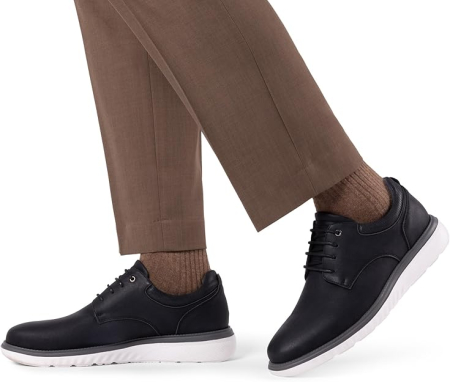 Pantofi casual pentru barbati, negri cu alb 41.5 [6]