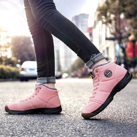 Ghete de iarna imblanite pentru femei, impermeabile, usoare, Roz 37 [6]