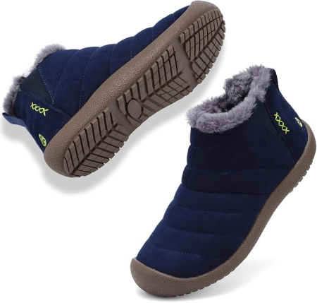 Ghete si bocanci sport barbati - Ghete de iarna imblanite pentru barbati, impermeabile, usoare, albastre 45