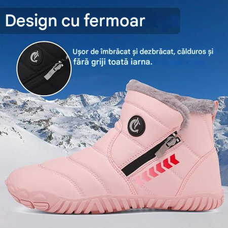 Ghete de iarna imblanite pentru femei, impermeabile, usoare, roz 40 [3]