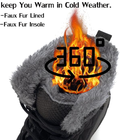 Ghete de iarna imblanite, impermeabile, usoare, negre 41 [1]