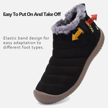 Ghete de iarna imblanite pentru barbati, impermeabile, usoare, negre 39 [1]