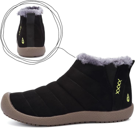 Ghete de iarna imblanite pentru barbati, impermeabile, usoare, negre 39 [6]