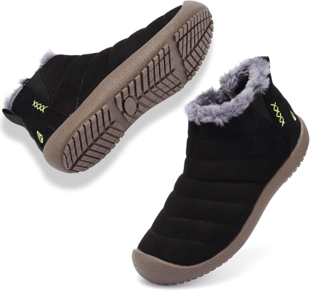 Ghete si bocanci sport barbati - Ghete de iarna imblanite pentru barbati, impermeabile, usoare, negre 39