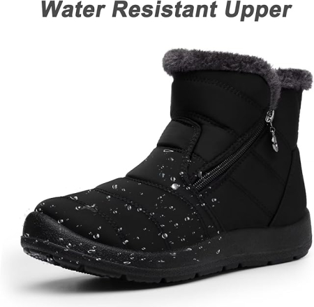 Ghete de iarna imblanite pentru femei, impermeabile, usoare, negru 38 [2]