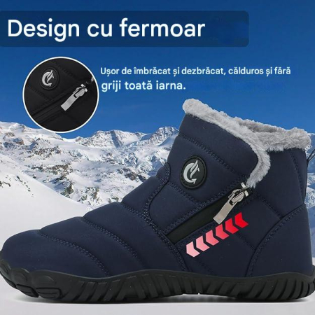 Ghete de iarna imblanite pentru barbati/femei, impermeabile, usoare, albastre 46 [3]