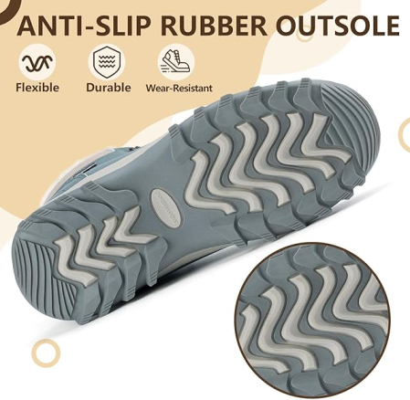 Ghete de iarna  imblanite, impermeabile, usoare, bleu/gri 41 [2]