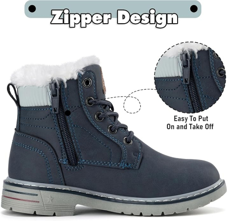 Ghete de iarna  pentru copii, impermeabile, usoare, albastre 34 [2]