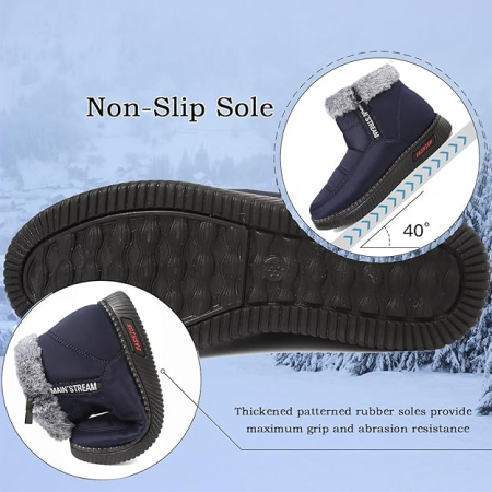 Ghete de iarna  pentru femei, impermeabile, usoare, albastre 36 [3]