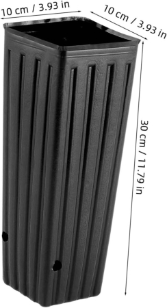 Ghivece adanci, negre pentru flori inalte sau pomisori, 30x10x10 cm, set 50 bucati [1]