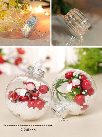 Globuri transparente 6 cm set 12 buc [3]