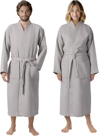 Halate baie - Halat de baie pentru adulti unisex gri 3XL