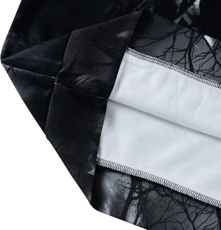Hanorac negru lup, captusit, unisex, maneca lunga,  gluga, XL [6]