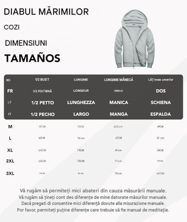 Hanorac Bărbați Igeekwell, cu Fermoar, Glugă și Căptușeală Fleece, de Iarnă, 3XL [5]
