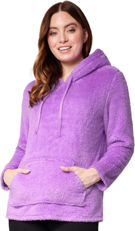 BLUZE FEMEI - Hanorac lejer cu gluga, de dama, violet S