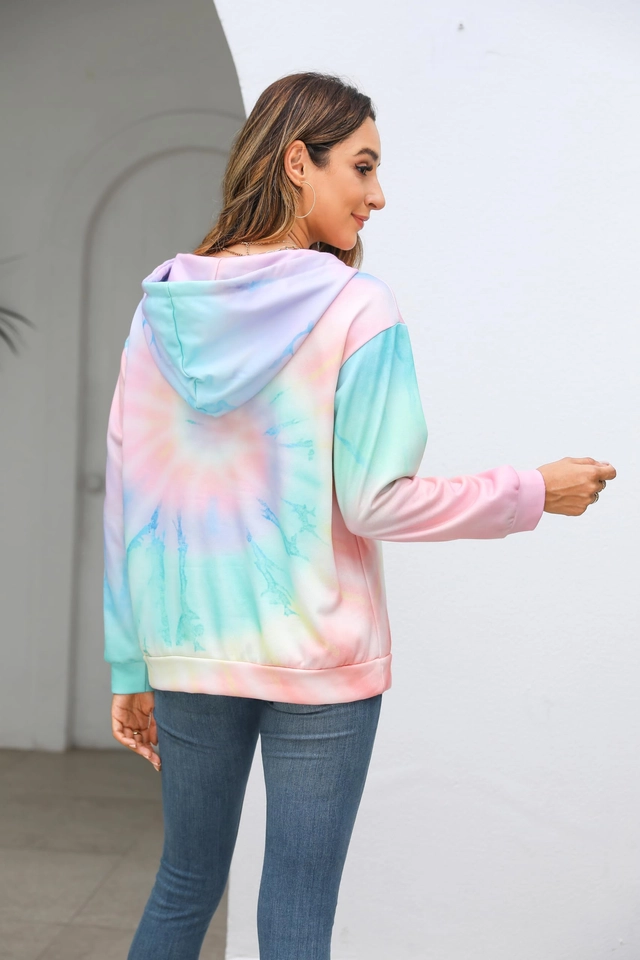 Hanorac sport de dama cu gluga si buzunar S [4]