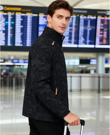 Jachetă polar unisex ușoară mânecă lungă stil pilot – Negru XL [5]