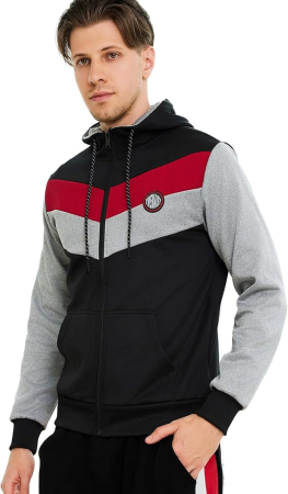 Hanorac sport lejer,respirabil, cu gluga si buzunare , 3 nuante 2XL [3]