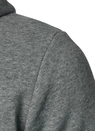 Hanorac unisex lejer, cu gluga si buzunare Gri S [3]