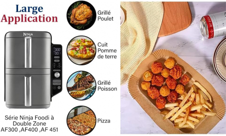 Hartie de copt pentru airfryer 14-22 cm 125 bucati [6]