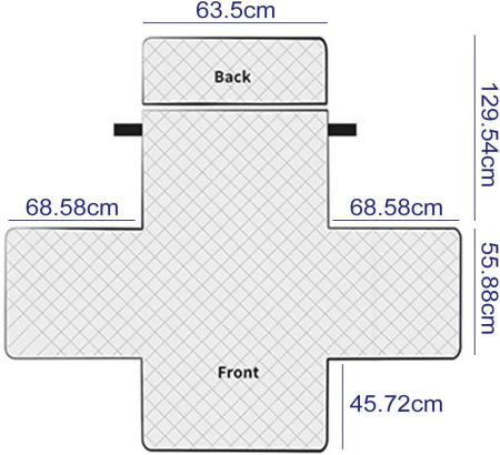 Husa crem pentru fotoliu, cu protectie cotiere, moale, lavabila, 68.6x63,5x55.9 cm [5]