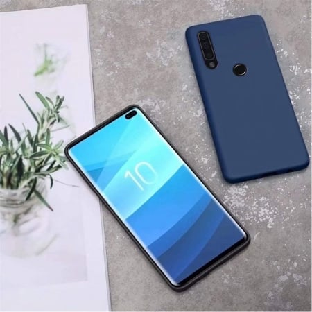 Husa compatibila cu Huawei P30 Pro, anti-soc, subtire, elstica, Albastru [3]