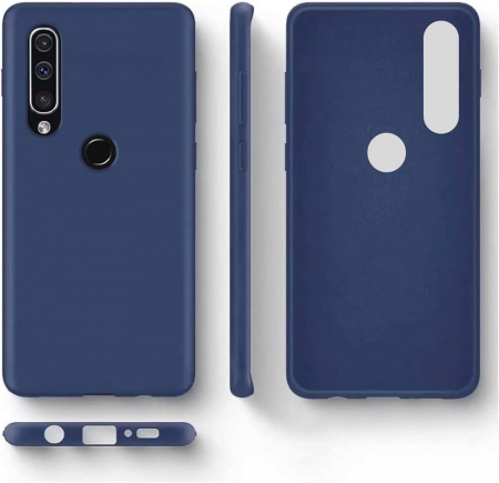 Husa compatibila cu Huawei P30 Pro, anti-soc, subtire, elstica, Albastru [1]