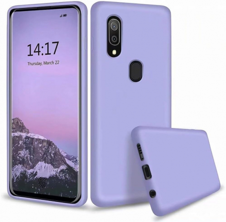 huse protectie - Husa compatibila cu Samsung Galaxy A20/A30, anti-soc, subtire, elstica, Mov
