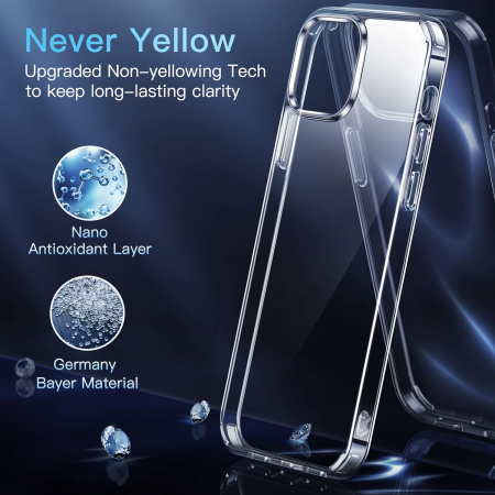 Husa compatibila cu iPhone 13 Pro, anti-soc, subtire, elastica, Transparenta [1]