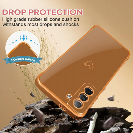 Husa compatibila cu Samsung Galaxy S21 Plus 5G, anti-soc, subtire, elastica, Maro [1]