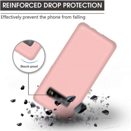 Husa compatibila cu Samsung Galaxy S10 Plus, anti-soc, subtire, elstica, Roz [1]