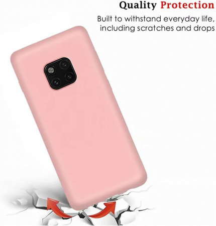 Husa compatibila cu Huawei Mate 20 Pro, anti-soc, subtire, elstica, Roz [1]
