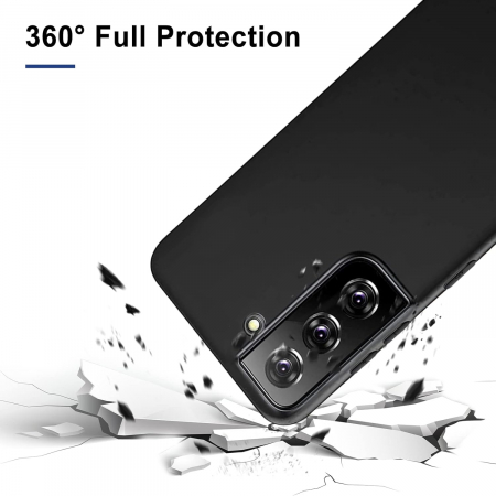 Husa compatibila cu Samsung Galaxy S21 FE 5G, anti-soc, subtire, elastica, Negru [3]
