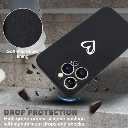 Husa compatibila cu iPhone 13 Pro Max, anti-soc, subtire, elastica, Negru [1]