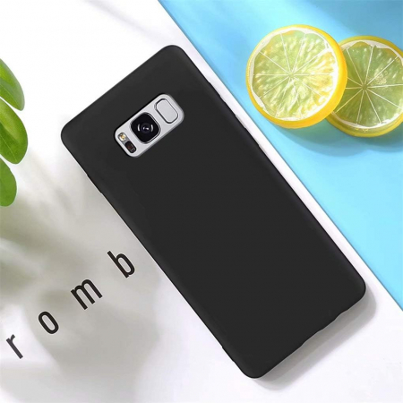 Husa compatibila cu Samsung Galaxy S8 Plus, anti-soc, subtire, elstica, Negru [3]