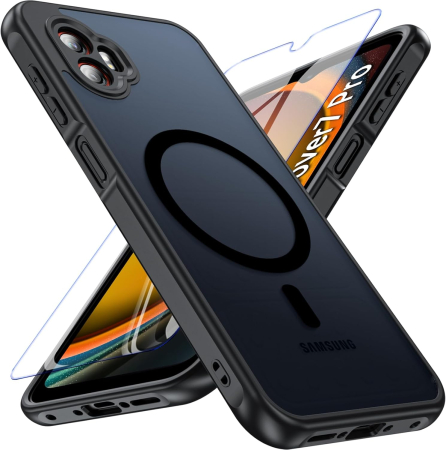 ACCESORII TELEFOANE - Husa compatibila cu Samsung Galaxy XCover 7 Pro, rezistentă la șocuri, antizgârieturi, mată, translucidă, neagra
