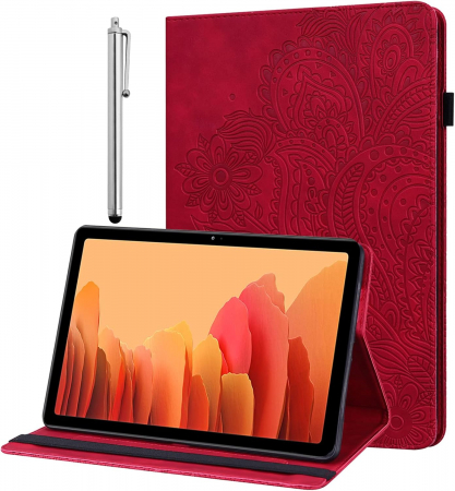 huse tablete - Husă din piele pentru Lenovo Tab P11 2nd Gen 11,5 inch TB350FU/TB350XU 2022 cu stilou inclus-Rosie