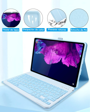 Husă din piele pentru Lenovo Tab P11 2021 TB-J606 și  Plus 2021 TB-J607 cu tastatură SlimShell de 11" [6]