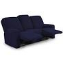 materiale textile - Husa eleastica canapea 3 locuri albastru inchis