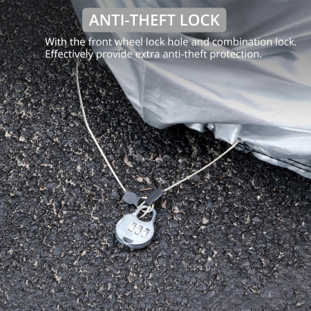 Husa protectie motocicleta, moped, bicicleta din material Oxford 245 x 105 x 125 cm [6]