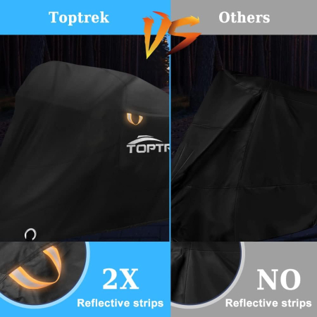 Husa protectie motocicleta XXXL, din material Oxford 210D, impermeabilă și respirabilă, 265*105*133 cm [4]