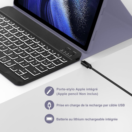 Husă si tastatură compatibil cu Xiaomi Pad 6/6 Pro 11-inch 2023 gri [5]